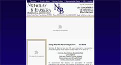 Desktop Screenshot of nicholasandbarrera.com